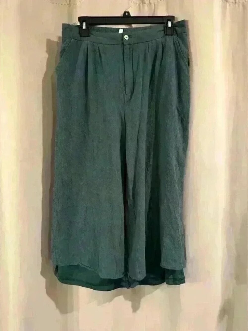 Women’s Green Bohme Wide Leg Casual Pants
